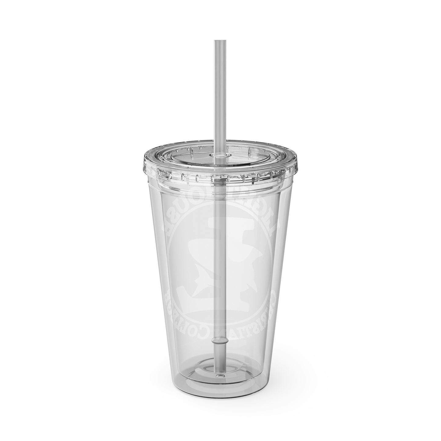 LCC Makos 16oz Tumbler with Straw — Sunsplash Logo