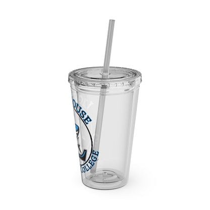 LCC Makos 16oz Tumbler with Straw — Sunsplash Logo