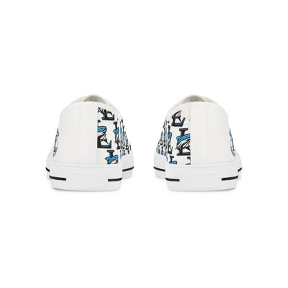 Men's Makos Low Top Sneakers — White Casual Canvas Shoes